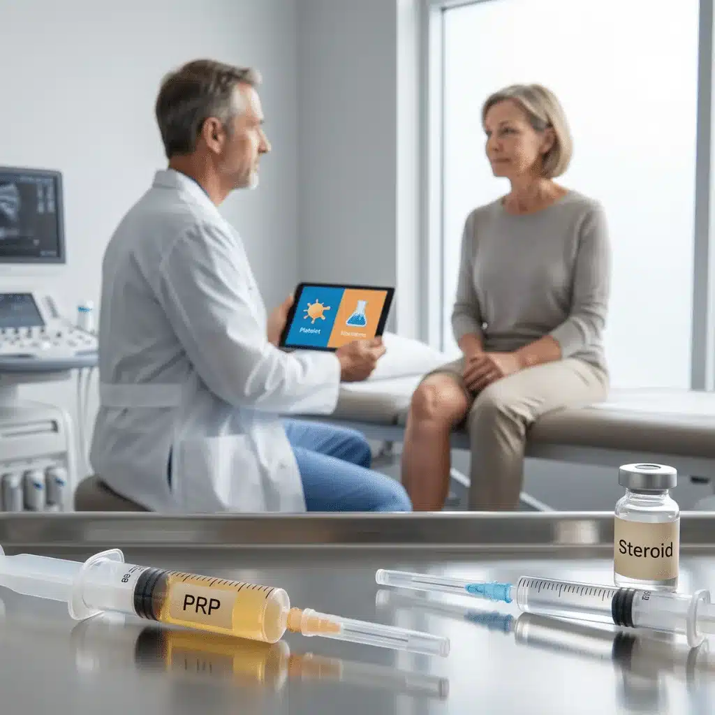 PRP vs corticosteroid injections: what the evidence shows for musculoskeletal care